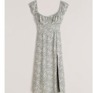 Abercrombie and Fitch Cap Sleeve Scoopneck Midi Dress